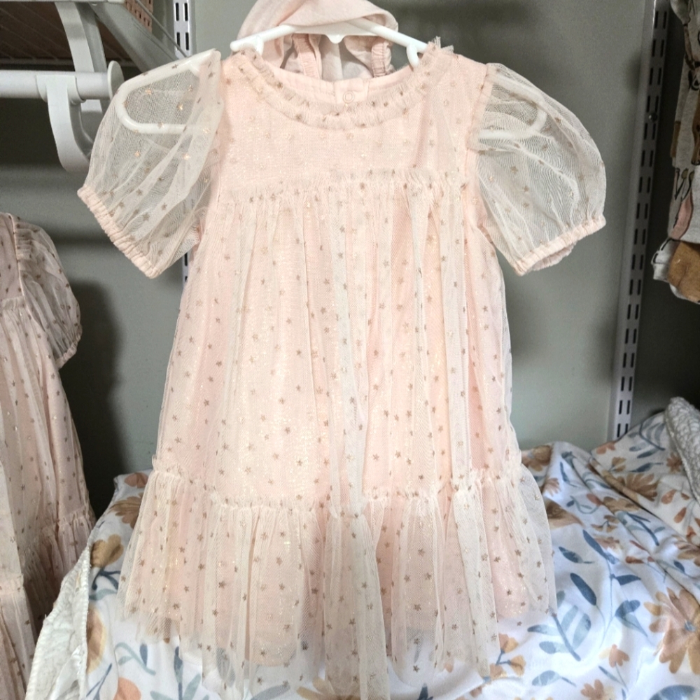 Cat & Jack Glitter Sparkle Dress 12 months & 18 months